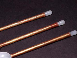清代 和田玉籽料包金餐具一套「旧藏」
