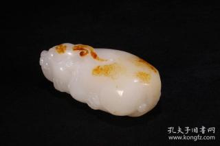 【玩家旧藏,和田玉"貔貅"把件】